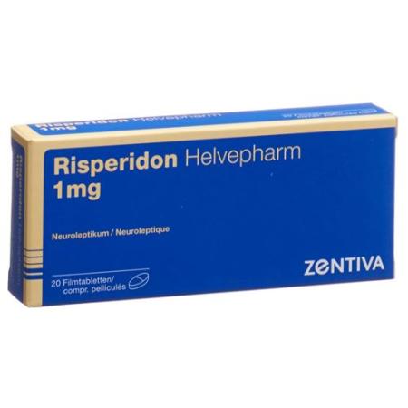 Risperidon Helvepharm Filmtabl 1 mg 20 pcs - PrimeCare Global