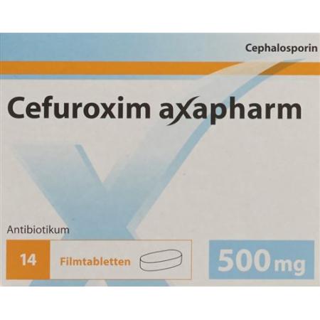 Cefuroxime Axapharm Filmtabl 500 mg 14 pcs - PrimeCare Global