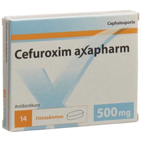 Cefuroxime Axapharm Filmtabl 500 mg 14 pcs - PrimeCare Global