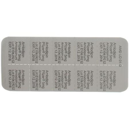 Amlodipine Pfizer Tabl 5 mg 30 pcs - PrimeCare Global