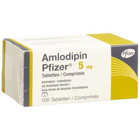 Amlodipine Pfizer Tabl 5 mg 100 pcs - PrimeCare Global