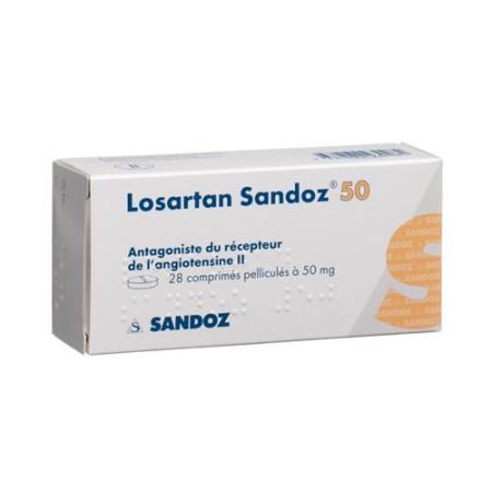 Losartan Sandoz film tablets 50 mg 28 pcs - PrimeCare Global