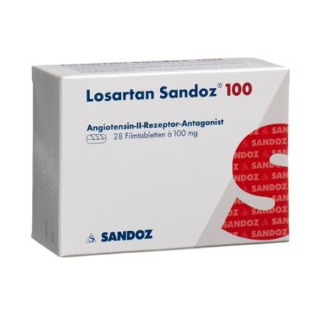 Losartan Sandoz film tablets 100 mg 28 pcs - PrimeCare Global