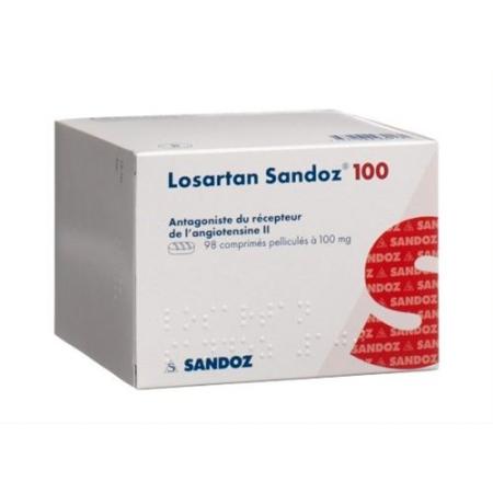 Losartan Sandoz film tablets 100 mg 98 pcs - PrimeCare Global
