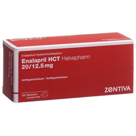 Enalapril HCT Helvepharm Tabl 20/12.5 mg 100 pcs - PrimeCare Global