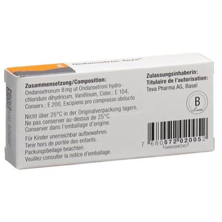 Ondansetron-Teva Filmtabl 8 mg 6 pcs - PrimeCare Global