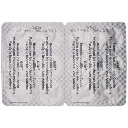 GEM bronchial lozenges with codeine 24 pcs - PrimeCare Global