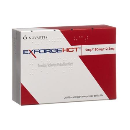 Exforge HCT Filmtablet 5mg/160mg/12.5mg 98 pcs - PrimeCare Global
