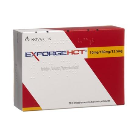 Exforge HCT Filmtablet 10mg/160mg/12.5mg 28 pcs - PrimeCare Global
