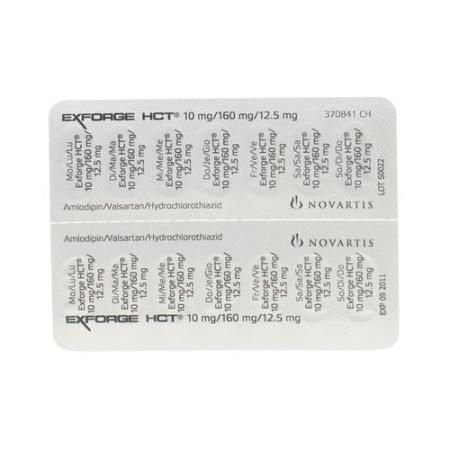 Exforge HCT Filmtablet 10mg/160mg/12.5mg 98 pcs - PrimeCare Global