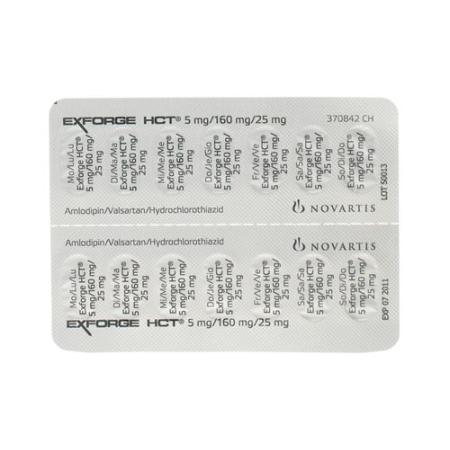 Exforge HCT Filmtablet 5mg/160mg/25mg 98 pcs - PrimeCare Global