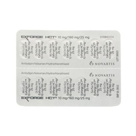 Exforge HCT Filmtablet 10mg/160mg/25mg 98 pcs - PrimeCare Global
