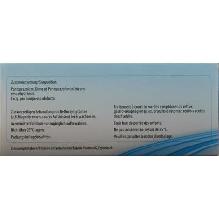 Pantozol Control Filmtablet 20 mg 7 pcs - PrimeCare Global