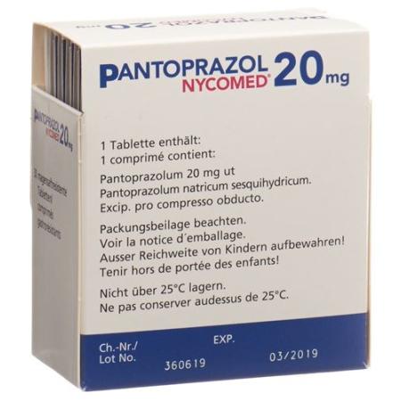 Pantoprazole Nycomed Filmtabl 20 mg 30 pcs - PrimeCare Global