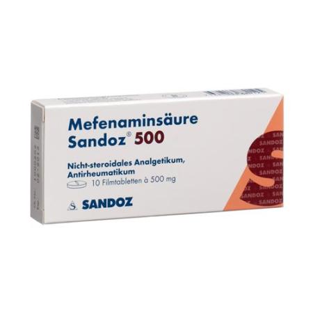 Mefenamic acid Sandoz 500 mg 10 pcs - PrimeCare Global