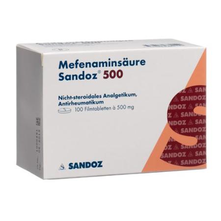 Mefenamic acid Sandoz 500 mg 100 pcs - PrimeCare Global