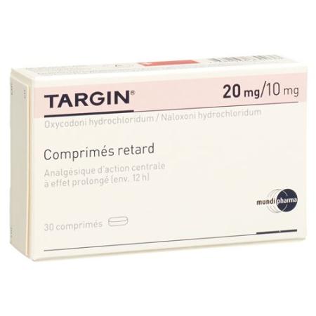Targin Ret Tabl 20 mg/10 mg 30 pcs - PrimeCare Global