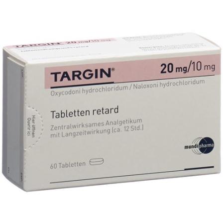 Targin Ret Tabl 20 mg/10 mg 60 pcs - PrimeCare Global
