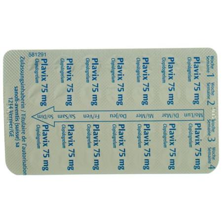 Plavix Tabl 75 mg 50 pcs - PrimeCare Global