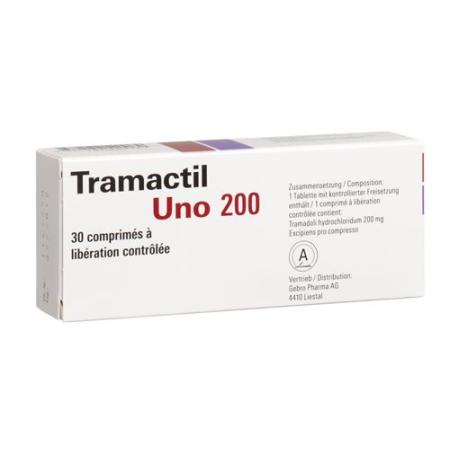 Tramactil Uno Ret Tabl 200 mg 30 pcs - PrimeCare Global