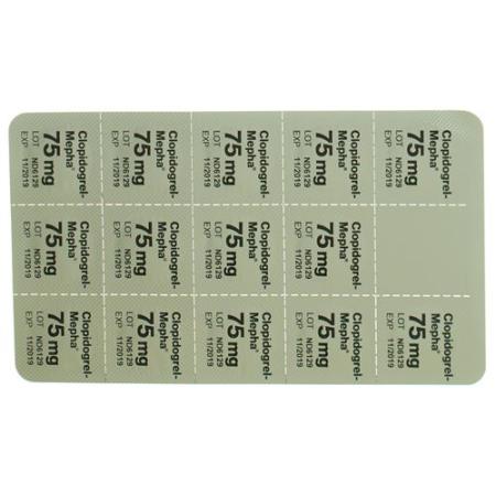 Clopidogrel-Mepha Lactab 75 mg 84 pcs - PrimeCare Global