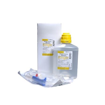 Ringer solution Bichsel Inf L&ouml;s 500ml plastic bottle with cutlery - PrimeCare Global