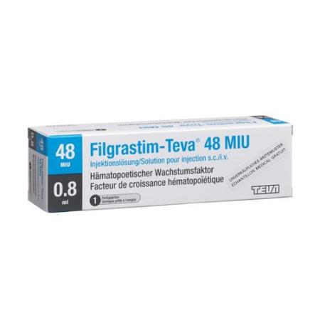 Filgrastim-Teva 48 Mio U/0.8ml 5 Fertspr 0.8 ml - PrimeCare Global