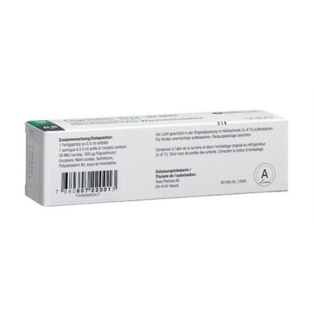 Filgrastim-Teva Inj L&ouml;s 30 Mio U/0.5ml Fertspr 0.5 ml - PrimeCare Global