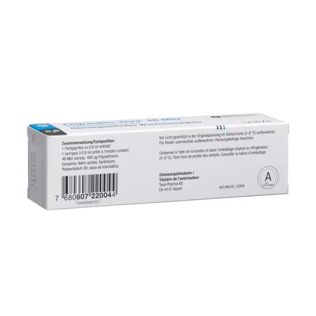 Filgrastim-Teva 48 Mio U/0.8ml Fertspr 0.8 ml - PrimeCare Global