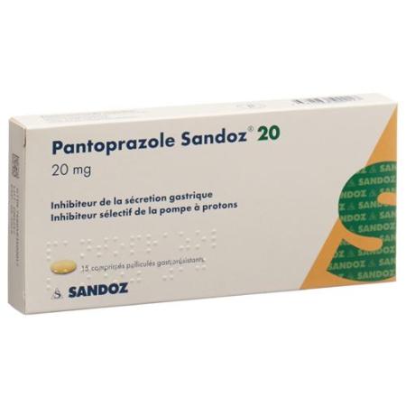 Pantoprazole Sandoz Filmtabl 20 mg 15 pcs - PrimeCare Global