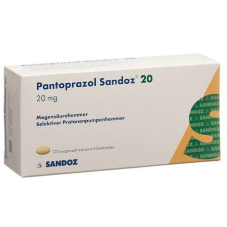 Pantoprazole Sandoz Filmtabl 20 mg 120 pcs - PrimeCare Global