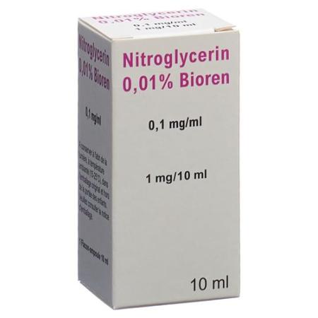 Nitroglycerin Bioren Inj L&ouml;s 0.01% 10ml Vial - PrimeCare Global