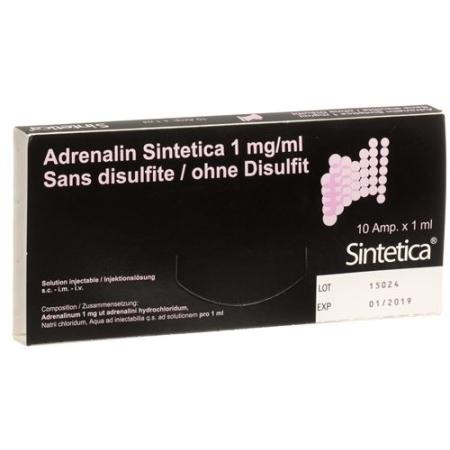 Adrenaline Sintetica 1mg/ml without disulfite 1ml 10 amp 1ml - PrimeCare Global