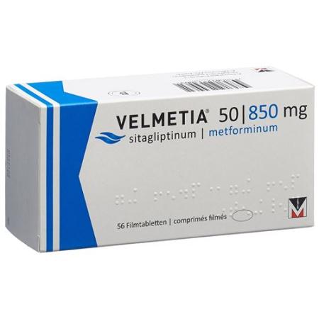 Velmetia 50/850 mg 56 filmtablets - PrimeCare Global