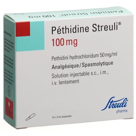 Pethidin Streuli Inj L&ouml;s 100 mg/2ml 100 amp 2 ml - PrimeCare Global