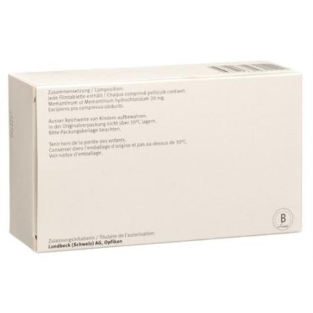 Ebixa film tablets 20 mg 98 pcs - PrimeCare Global