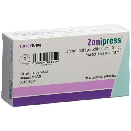 Zanipress Filmtablet 10/10 mg 98 pcs - PrimeCare Global