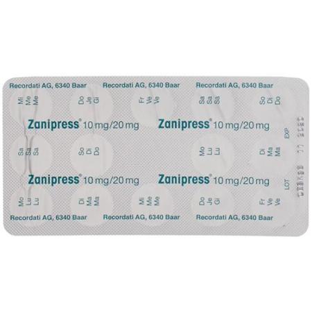 Zanipress Filmtablet 10/20 mg 98 pcs - PrimeCare Global