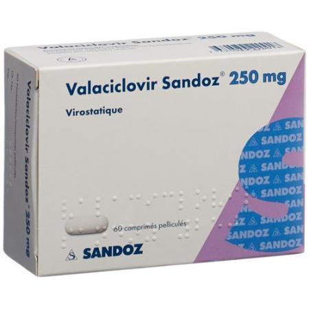 Valaciclovir Sandoz film tablets 250 mg 60 pcs - PrimeCare Global