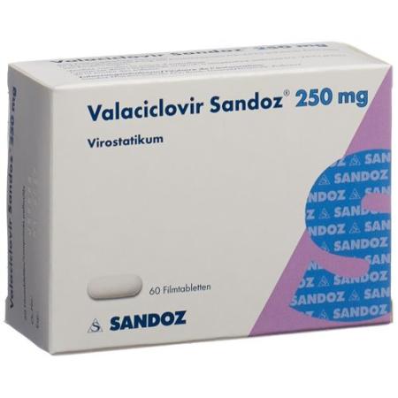 Valaciclovir Sandoz film tablets 250 mg 60 pcs - PrimeCare Global