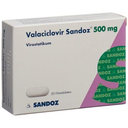 Valaciclovir Sandoz film tablets 500 mg 30 pcs - PrimeCare Global
