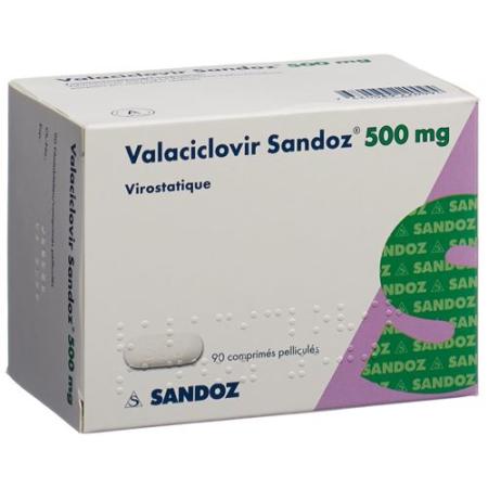 Valaciclovir Sandoz film tablets 500 mg 90 pcs - PrimeCare Global