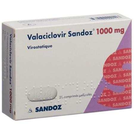 Valaciclovir Sandoz film tablets 1000 mg 21 pcs - PrimeCare Global