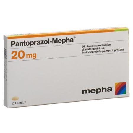 Pantoprazole-Mepha Lactab 20 mg 15 pcs - PrimeCare Global