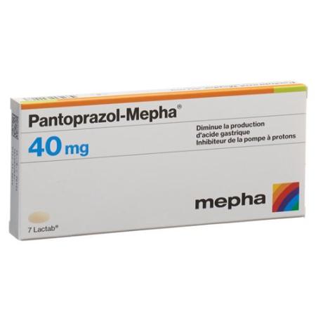Pantoprazole-Mepha Lactab 40 mg 7 pcs - PrimeCare Global