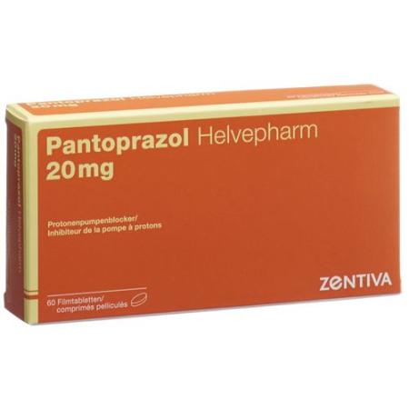 Pantoprazol Helvepharm 20 mg 60 filmtablets - PrimeCare Global