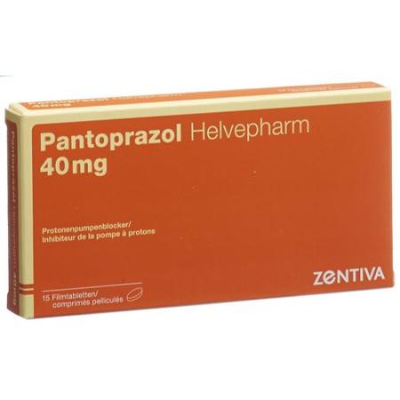 Pantoprazol Helvepharm 40 mg 15 filmtablets - PrimeCare Global