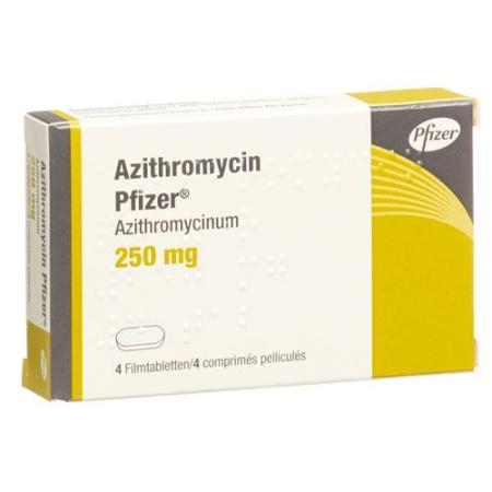 Azithromycin Pfizer Filmtablet 250 mg 4 pcs - PrimeCare Global