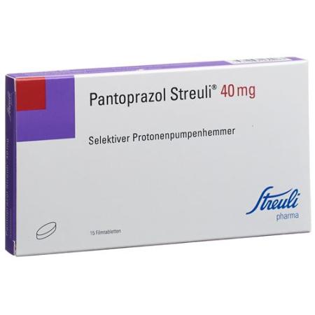 Pantoprazole Streuli film tablets 40 mg 15 pcs - PrimeCare Global
