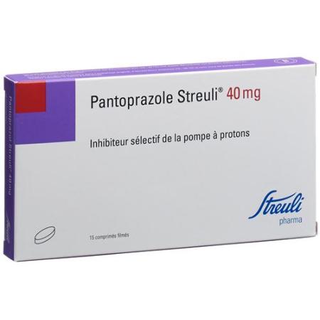 Pantoprazole Streuli film tablets 40 mg 15 pcs - PrimeCare Global